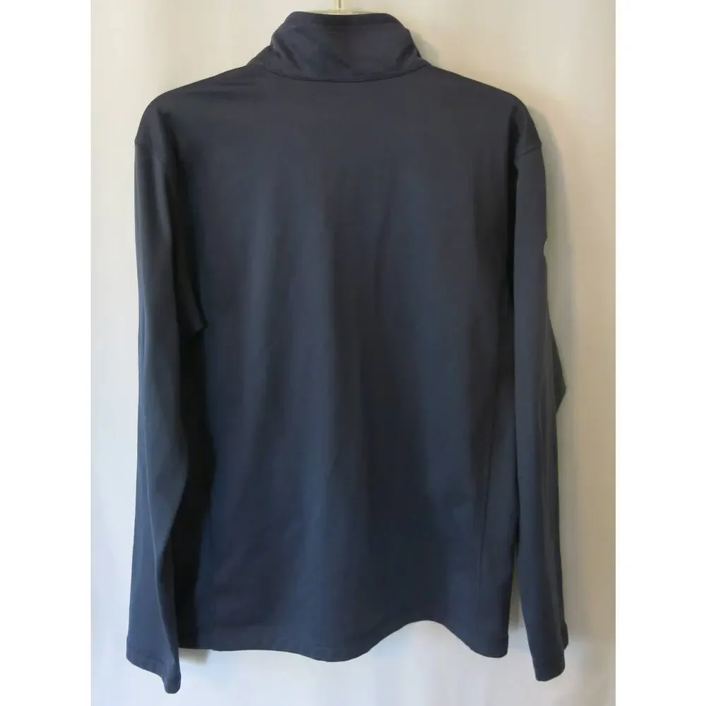 NORTH FACE Pullover Shirt 1/4 Zip Long Sleeve Size M Men CC Logo Casual Blue